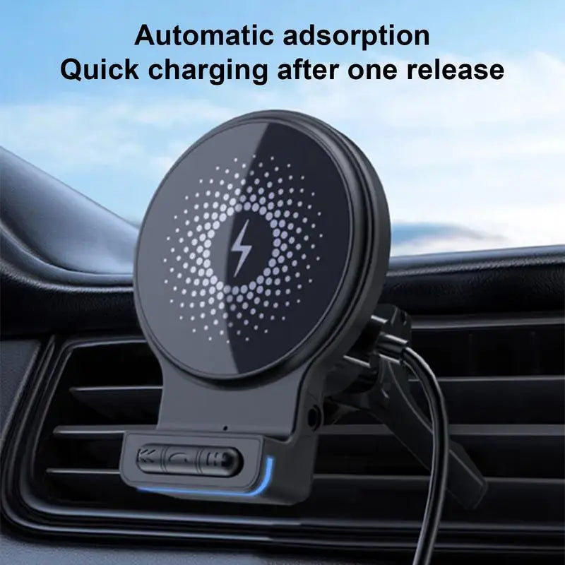 15W Magnetic Car Mount Wireless Charger